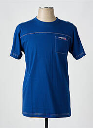 T-shirt stretch manches courtes bleu CAMBERABERO homme