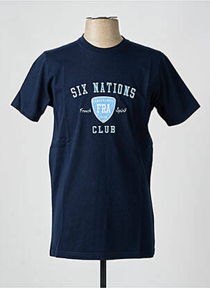 T-shirt stretch manches courtes bleu CAMBERABERO homme