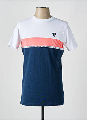 T-shirt stretch manches courtes bleu CAMBERABERO homme