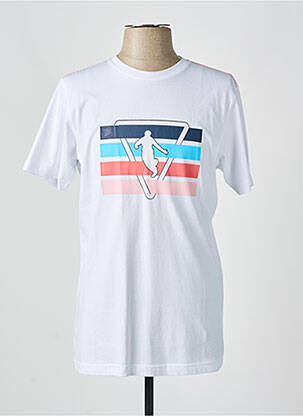 T-shirt stretch manches courtes blanc CAMBERABERO homme