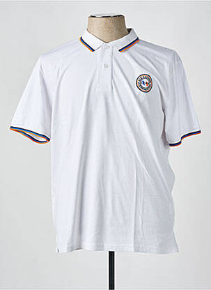 Polo tissage jersey manches courtes blanc CAMBERABERO homme
