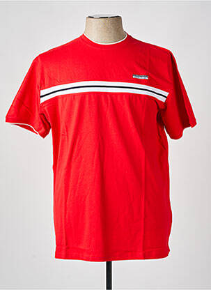 T-shirt stretch manches courtes rouge CAMBERABERO homme