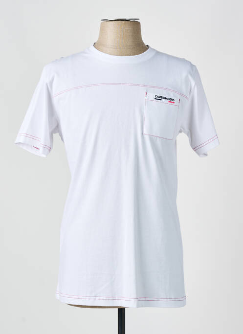 T-shirt stretch manches courtes blanc CAMBERABERO homme