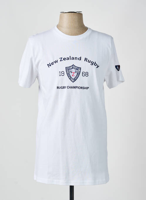 T-shirt stretch manches courtes blanc CAMBERABERO homme