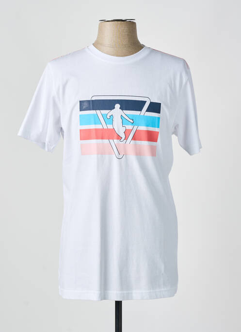 T-shirt stretch manches courtes blanc CAMBERABERO homme