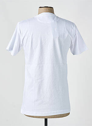 T-shirt broderie manches courtes blanc CAMBERABERO homme