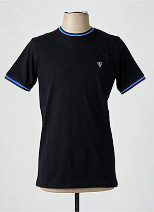T-shirt broderie manches courtes noir CAMBERABERO homme