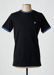 T-shirt broderie manches courtes noir CAMBERABERO homme