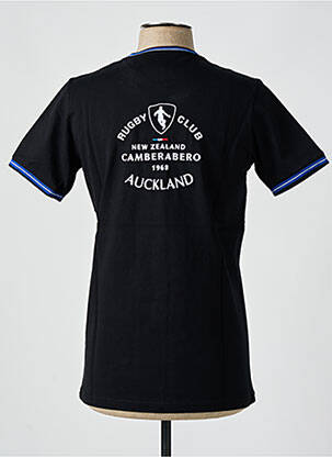 T-shirt broderie manches courtes noir CAMBERABERO homme
