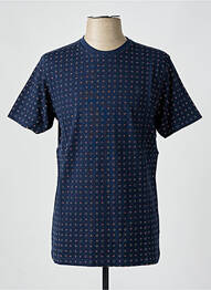 T-shirt coupe droite manches courtes bleu CAMBERABERO homme