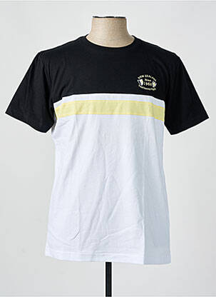 T-shirt broderie manches courtes noir CAMBERABERO homme