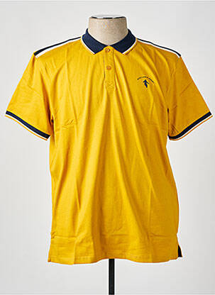 Polo coupe droite manches courtes jaune CAMBERABERO homme