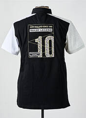 Polo noir CAMBERABERO pour homme seconde vue