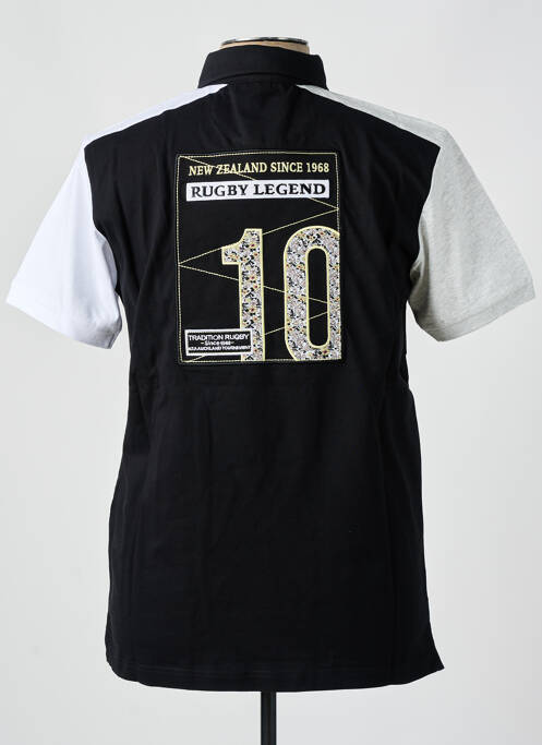 Polo coupe droite manches courtes noir CAMBERABERO homme
