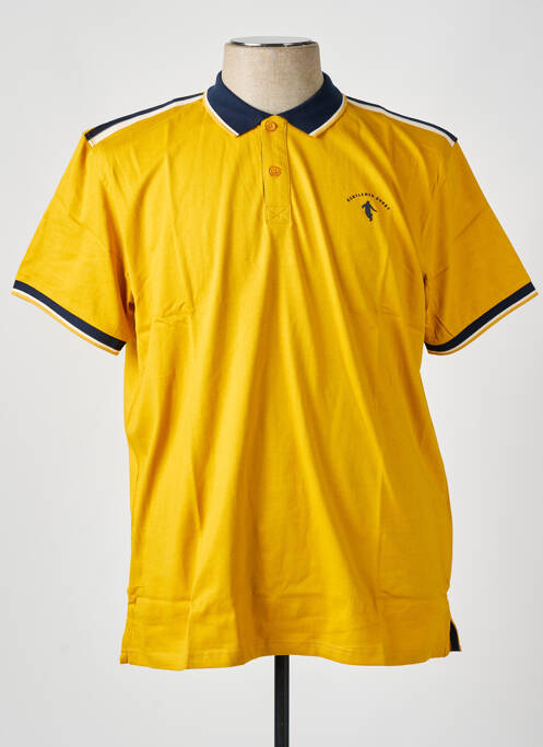 Polo coupe droite manches courtes jaune CAMBERABERO homme