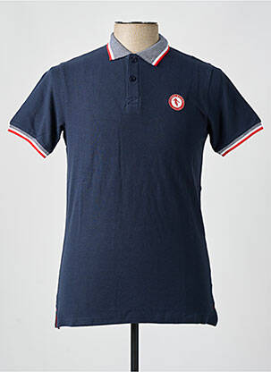 Polo coupe cintrée manches courtes bleu CAMBERABERO homme