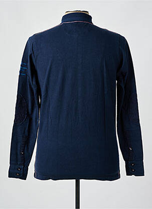 Polo manches longues manches longues bleu CAMBERABERO homme