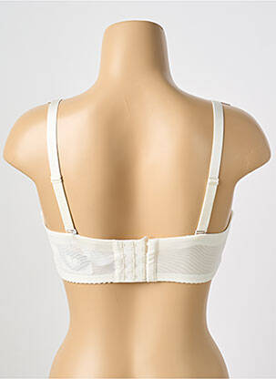 Soutien-gorge tissage dentelle haut soutien-gorge emboitant blanc LISE CHARMEL femme