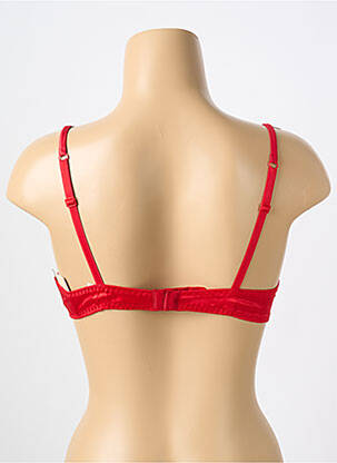 Soutien-gorge effet matière satinée haut soutien-gorge moulé rouge COTTON CLUB femme