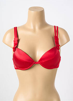Soutien-gorge effet matière satinée haut soutien-gorge moulé rouge RCRESCENTINI BY COTTON BLUB femme