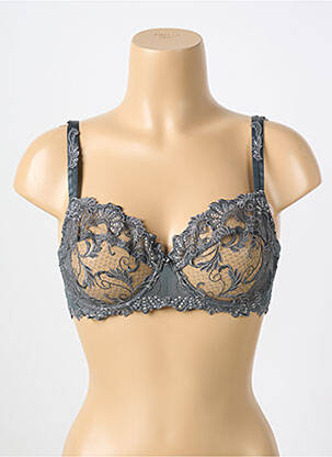Soutien-gorge broderie gris LISE CHARMEL femme