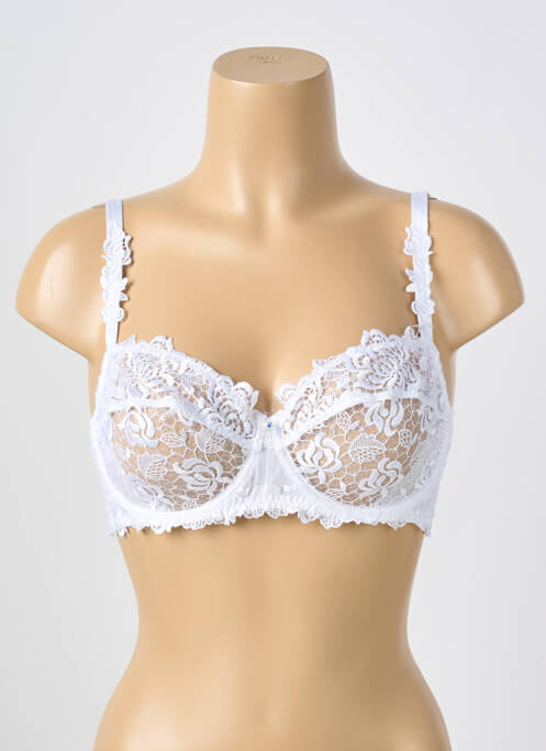 Soutien-gorge légère et transparente haut soutien-gorge emboitant blanc LISE CHARMEL femme