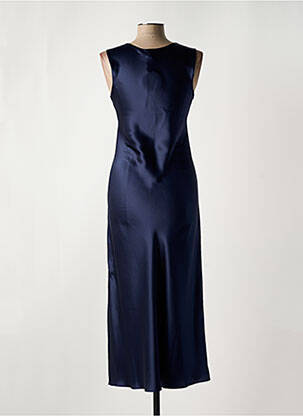 Robe longue sans manche sans manche bleu VIVIS femme