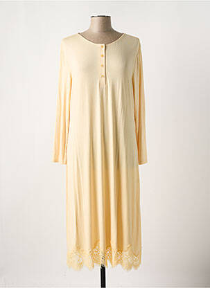 Chemise de nuit stretch jaune VIVIS femme