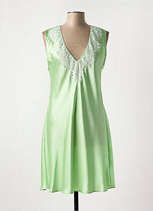Nuisette/combinette effet matière satinée vert VIVIS femme