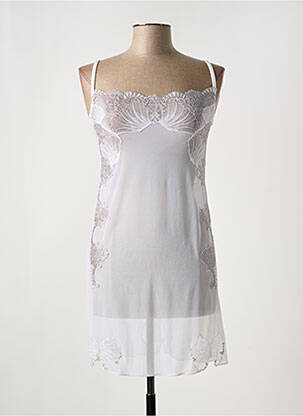 Nuisette/combinette légère et transparente blanc COTTON CLUB femme