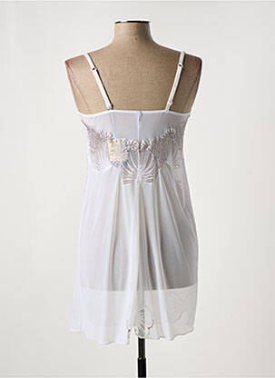 Nuisette/combinette légère et transparente blanc COTTON CLUB femme