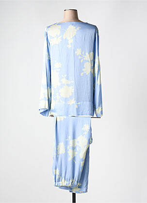 Pyjama coupe droite bleu PLUTO femme