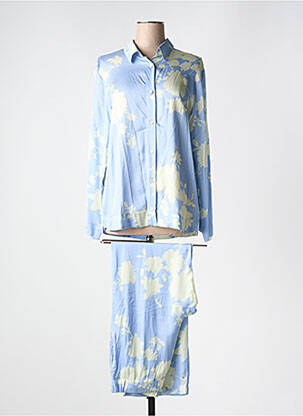 Pyjama coupe droite bleu PLUTO femme
