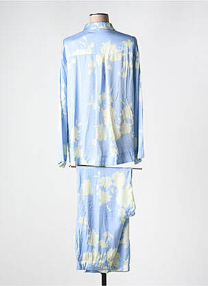 Pyjama coupe droite bleu PLUTO femme