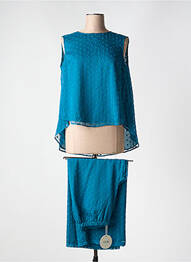 Pyjama coupe droite bleu VIVIS femme