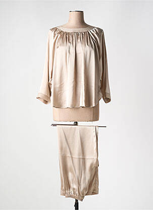Pyjama coupe droite or VIVIS femme
