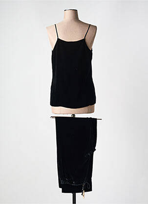 Pyjama coupe droite noir VIVIS femme