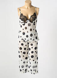 Pyjama coupe droite blanc ALBA femme