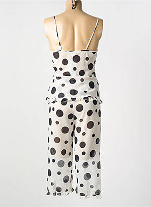 Pyjama coupe droite blanc ALBA femme