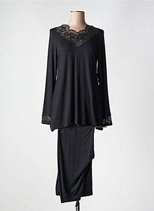 Pyjama noir COTTON CLUB pour femme