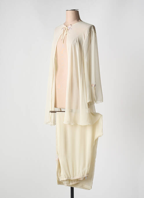 Pyjama coupe droite beige CHRISTIES femme