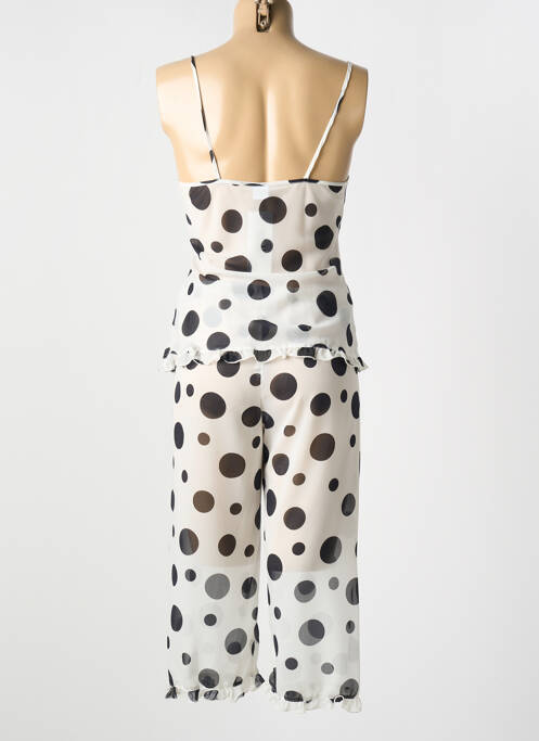 Pyjama coupe droite blanc ALBA femme