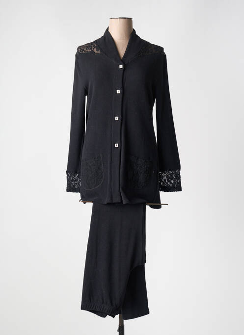 Pyjama noir REGENCE pour femme