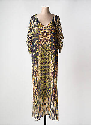 Robe de plage manches 3/4 marron MARYAN MEHLHORN femme