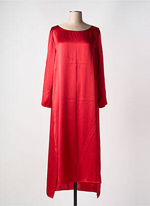 Chemise de nuit manches longues rouge VIVIS femme
