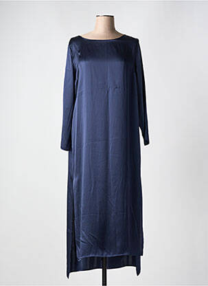Chemise de nuit manches longues bleu VIVIS femme