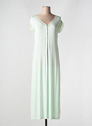 Chemise de nuit stretch vert VIVIS femme