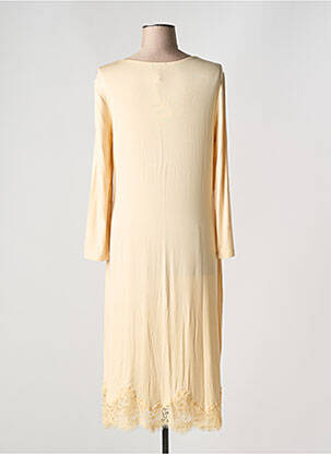 Chemise de nuit manches longues beige VIVIS femme