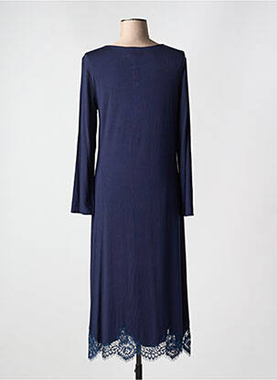 Chemise de nuit manches longues bleu VIVIS femme