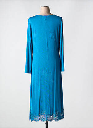 Chemise de nuit manches longues bleu clair VIVIS femme